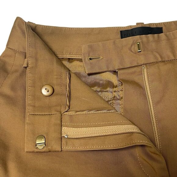 Nili Lotan Arielle Pant Straight Leg Pants in Whiskey Quiet Luxury Tan Size 6 - Picture 8 of 11